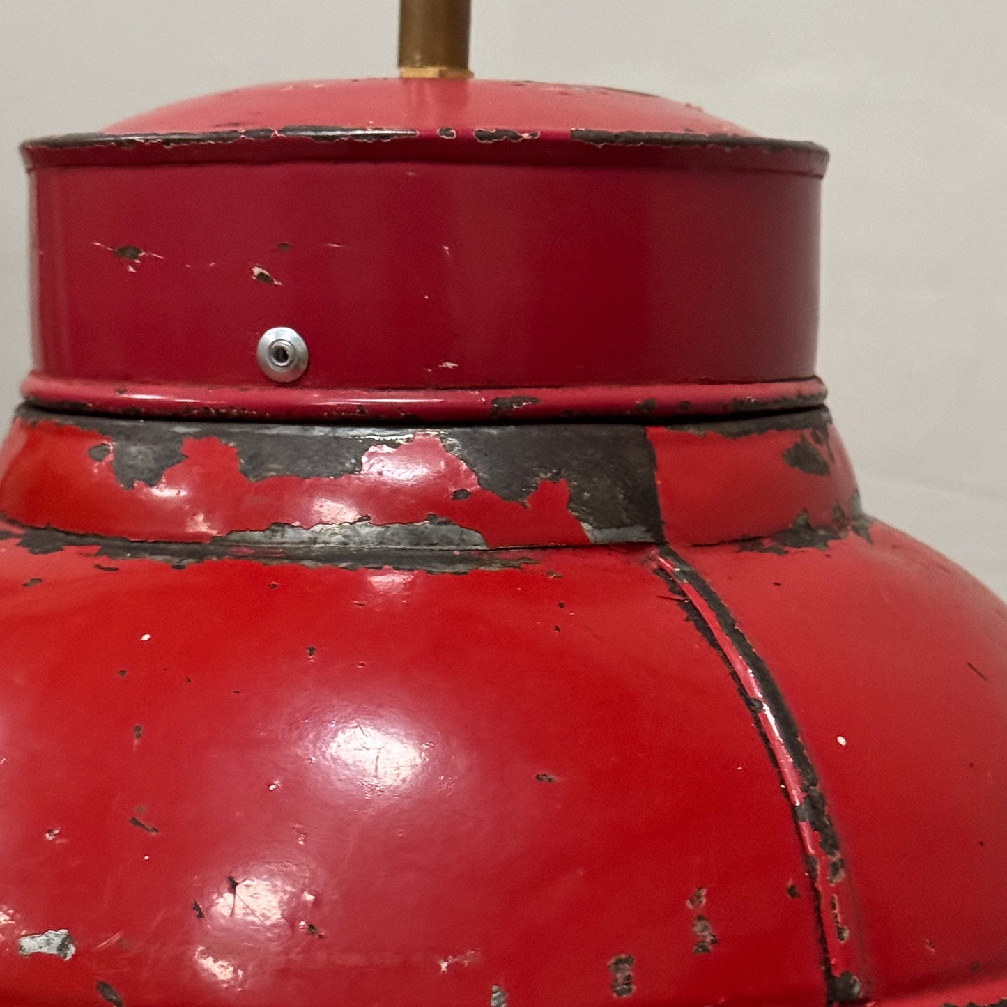 Red Tea Canister Lamp