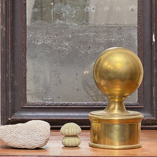 A 19th Century Brass Newel Post Cap