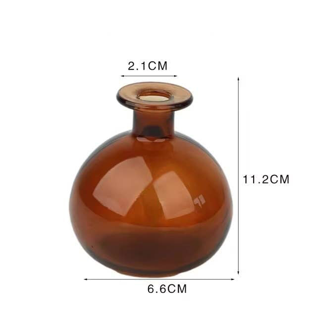 Amber Apothecary Bud Vase
