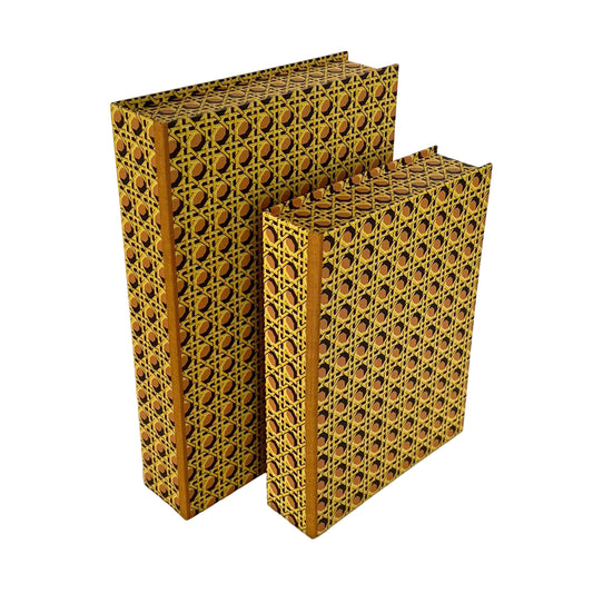 A5 Boxfile - Regency Caning Jasper Red