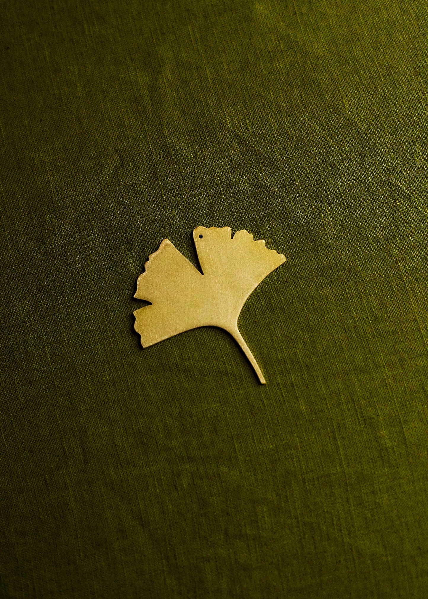 Brass Ginko Decoration.