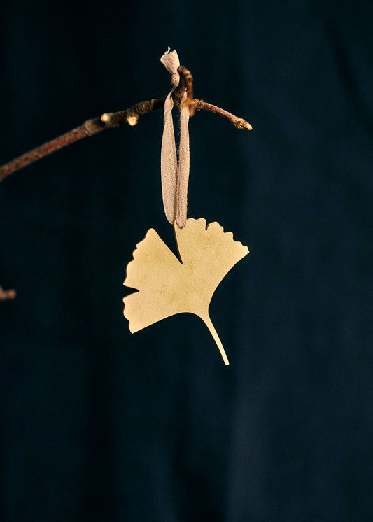 Brass Ginko Decoration.