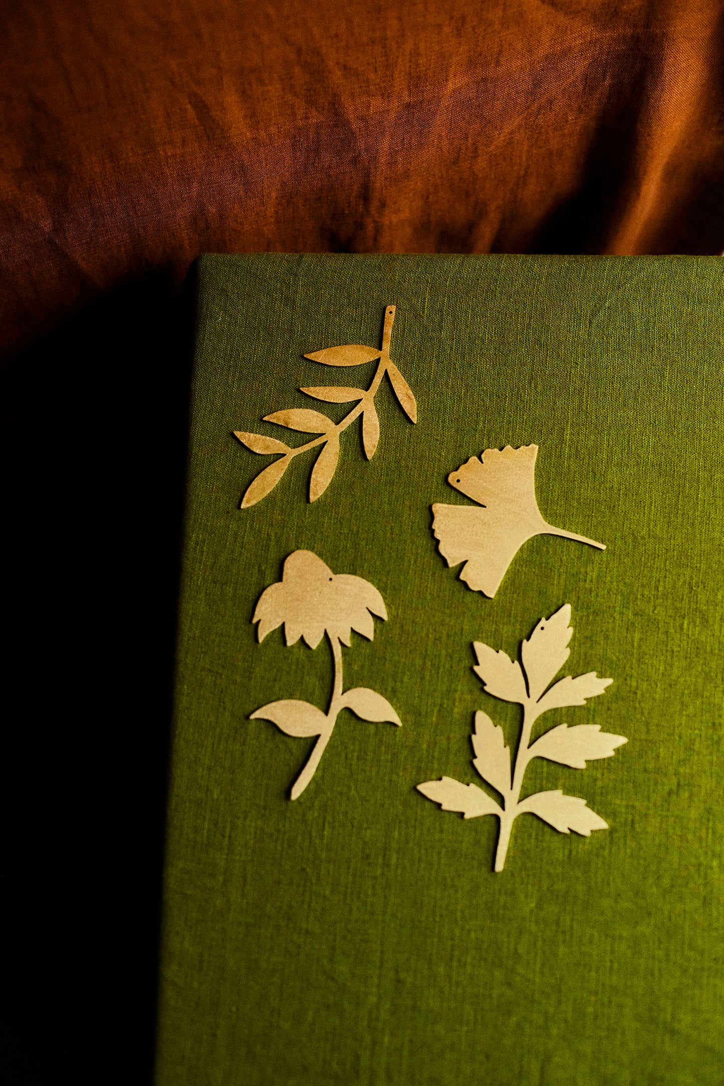 Brass Ginko Decoration.