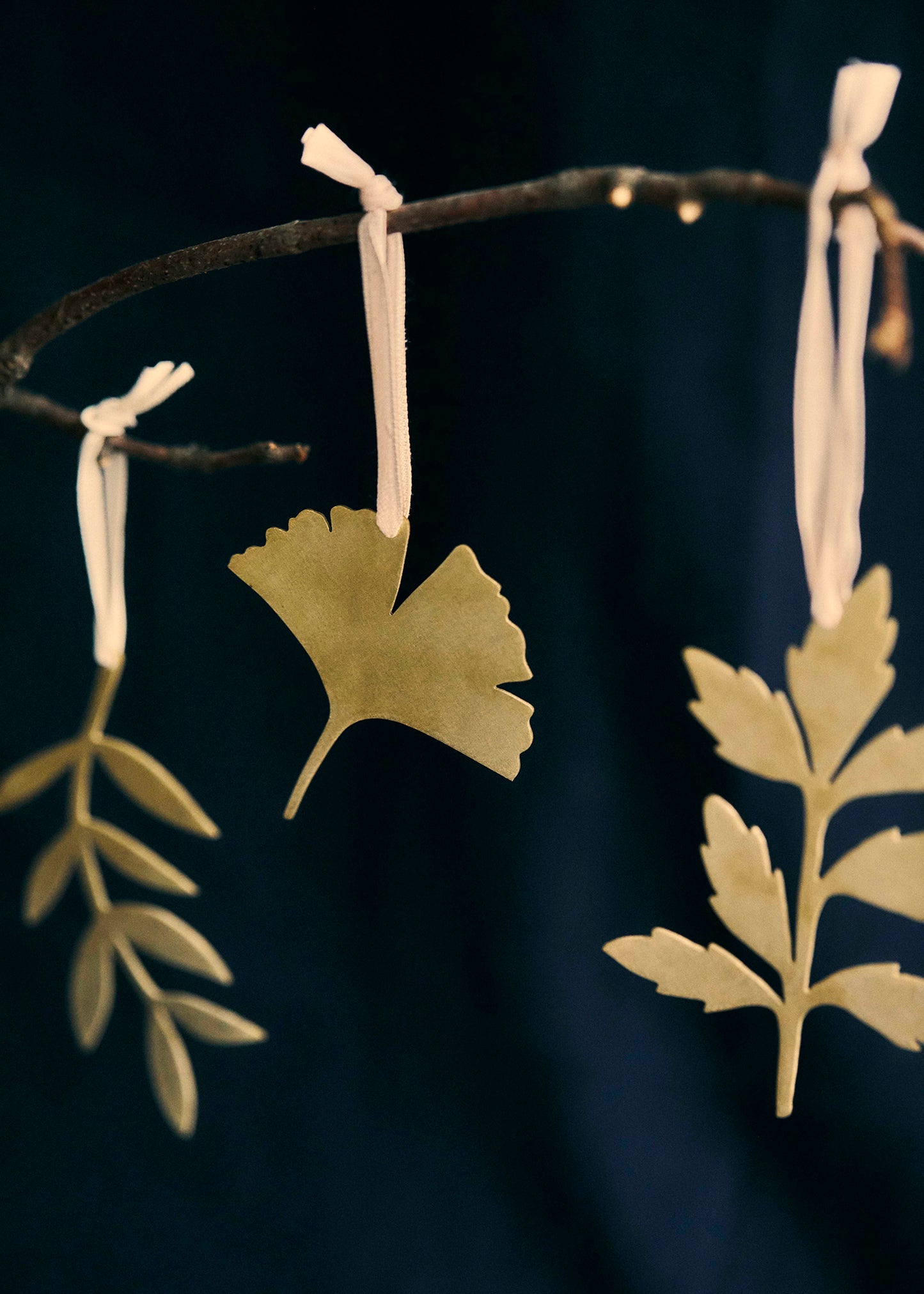 Brass Ginko Decoration.