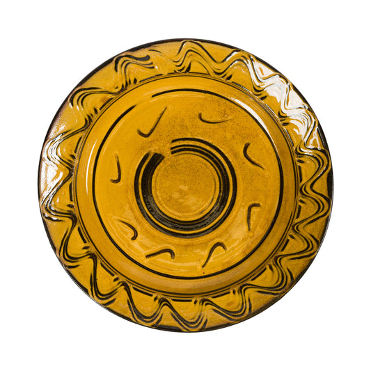 Slipware Charger - Amber