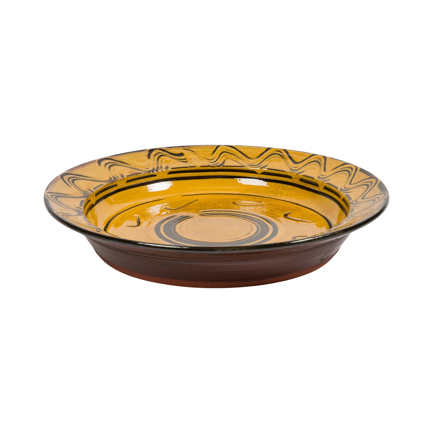 Slipware Charger - Amber