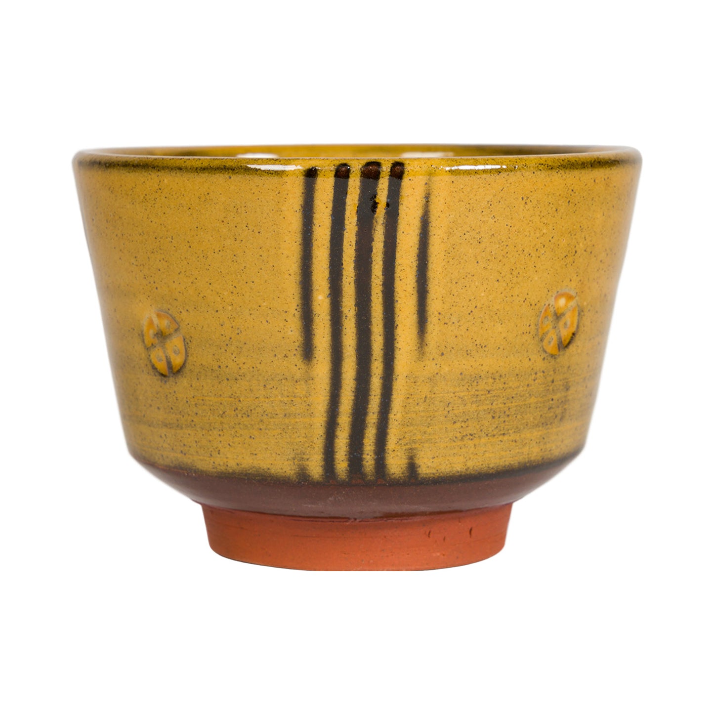 Slipware Chawan Tea Bowl - Amber