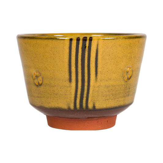 Slipware Chawan Tea Bowl - Amber