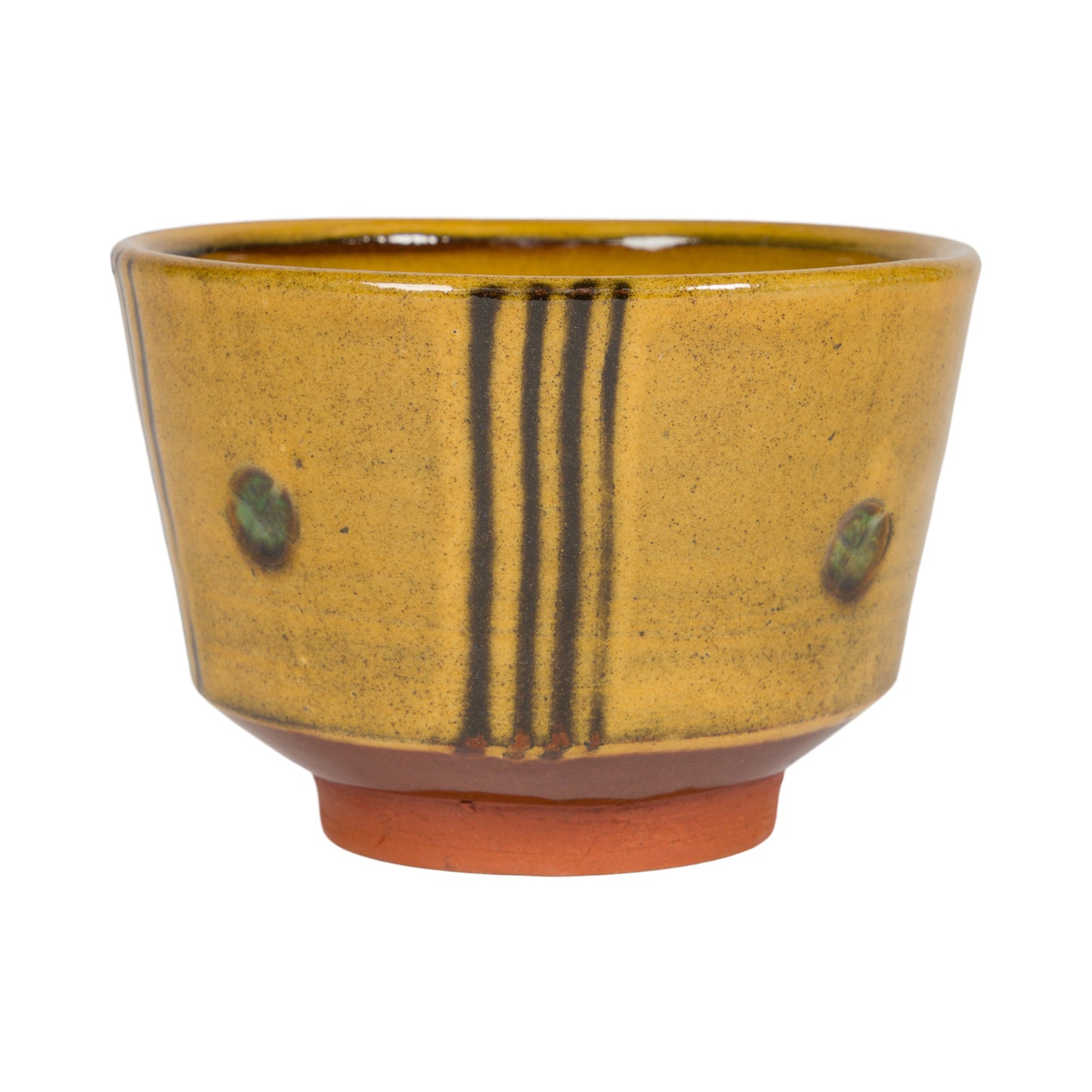 Slipware Chawan Tea Bowl - Amber