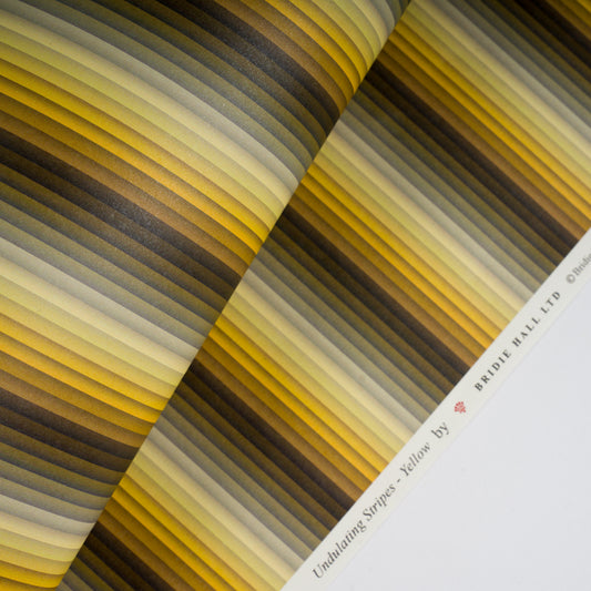 Undulating Stripes - 5 Sheets Of Yellow Paper