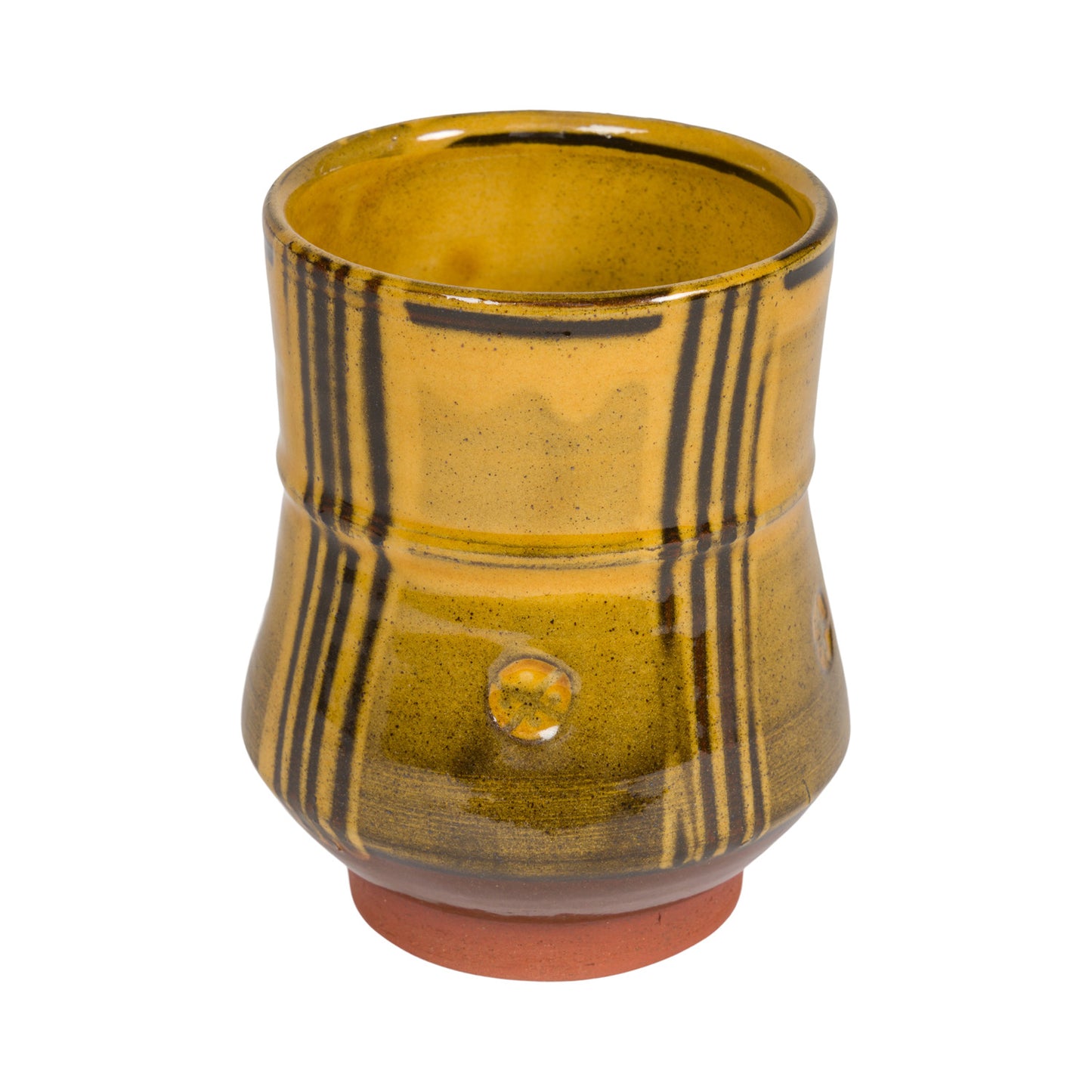 Slipware Yunomi Tea Bowl - Amber
