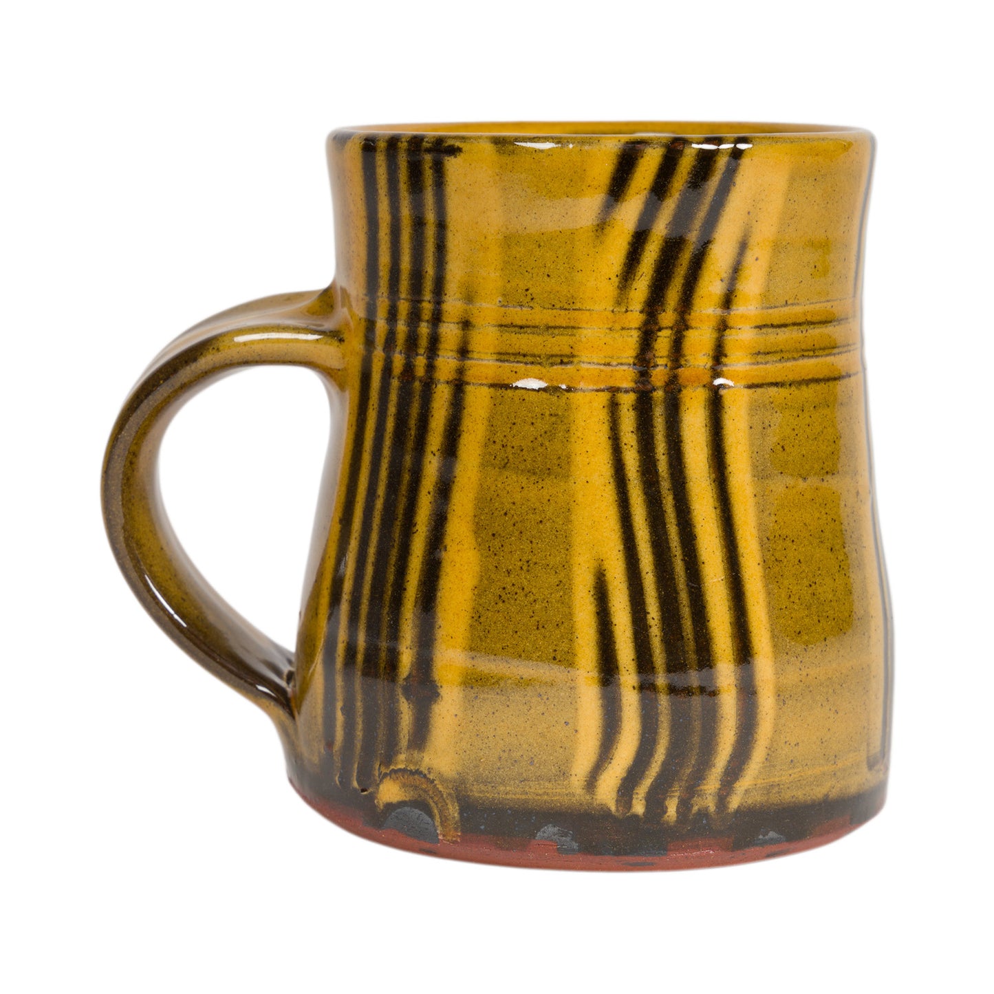 Slipware Mug - Amber Stripes
