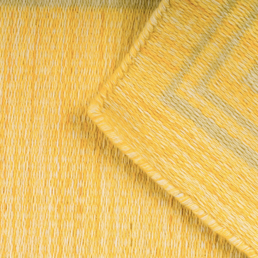 Yellow & Pale Green Borders Reversible Rug