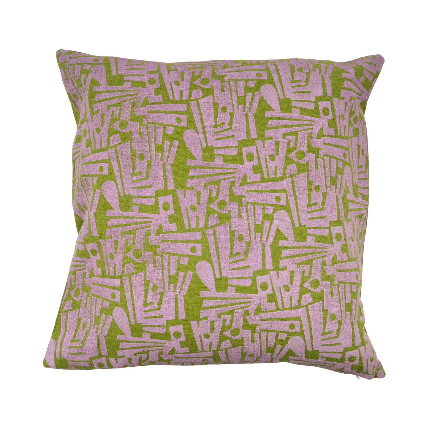 Handblock Print Linen Cushion
