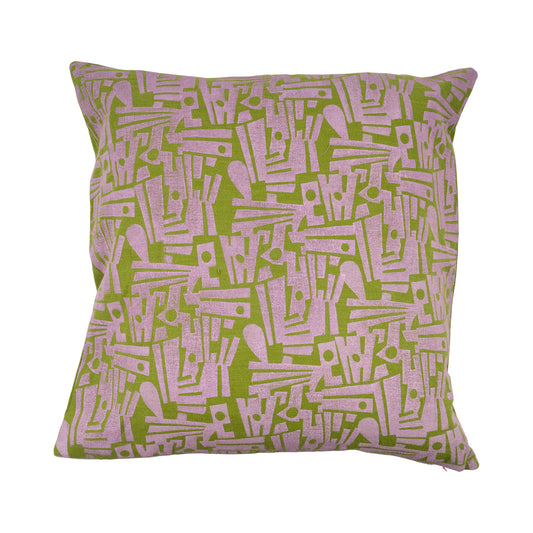 Handblock Print Linen Cushion