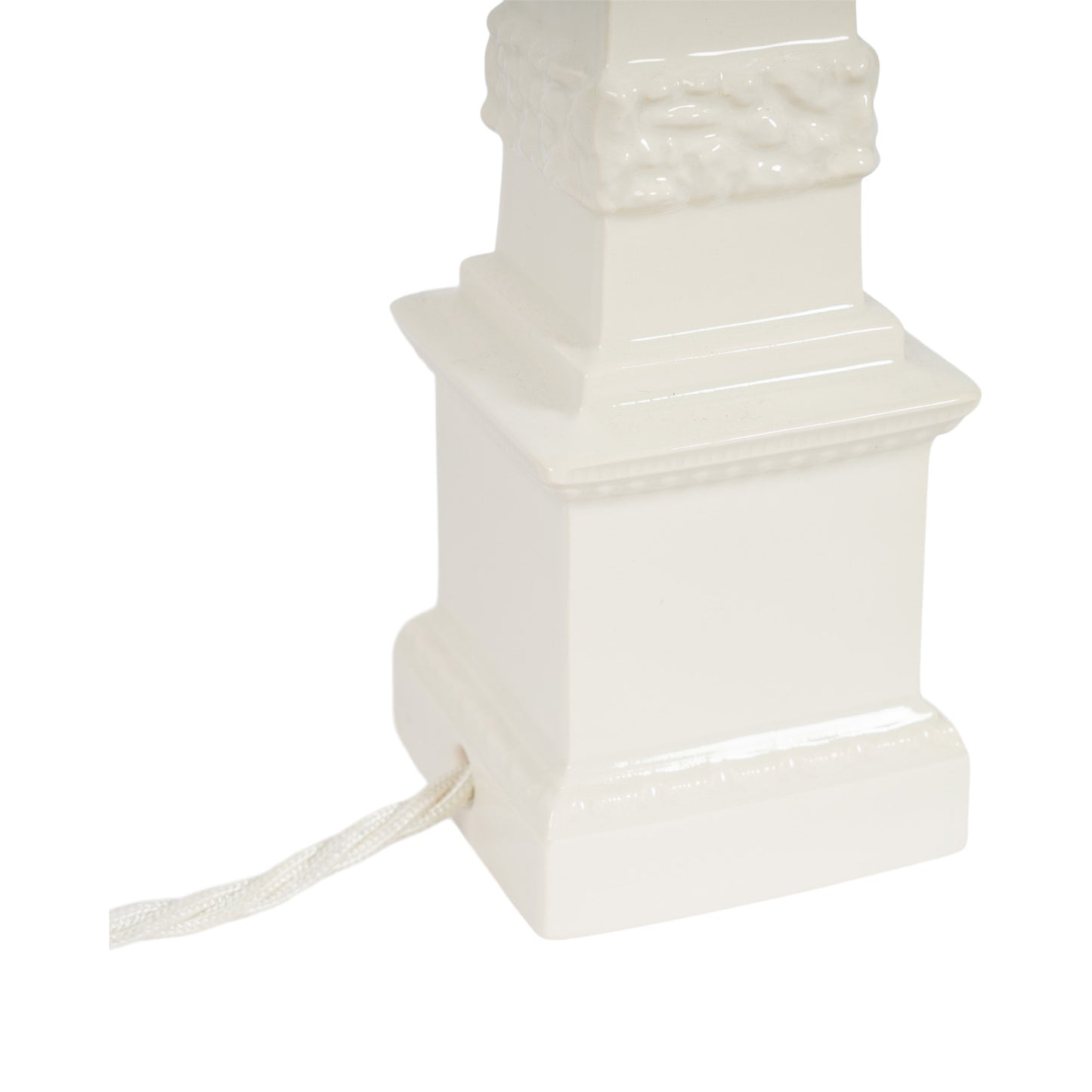 P&H Creamware Obelisk Lamp