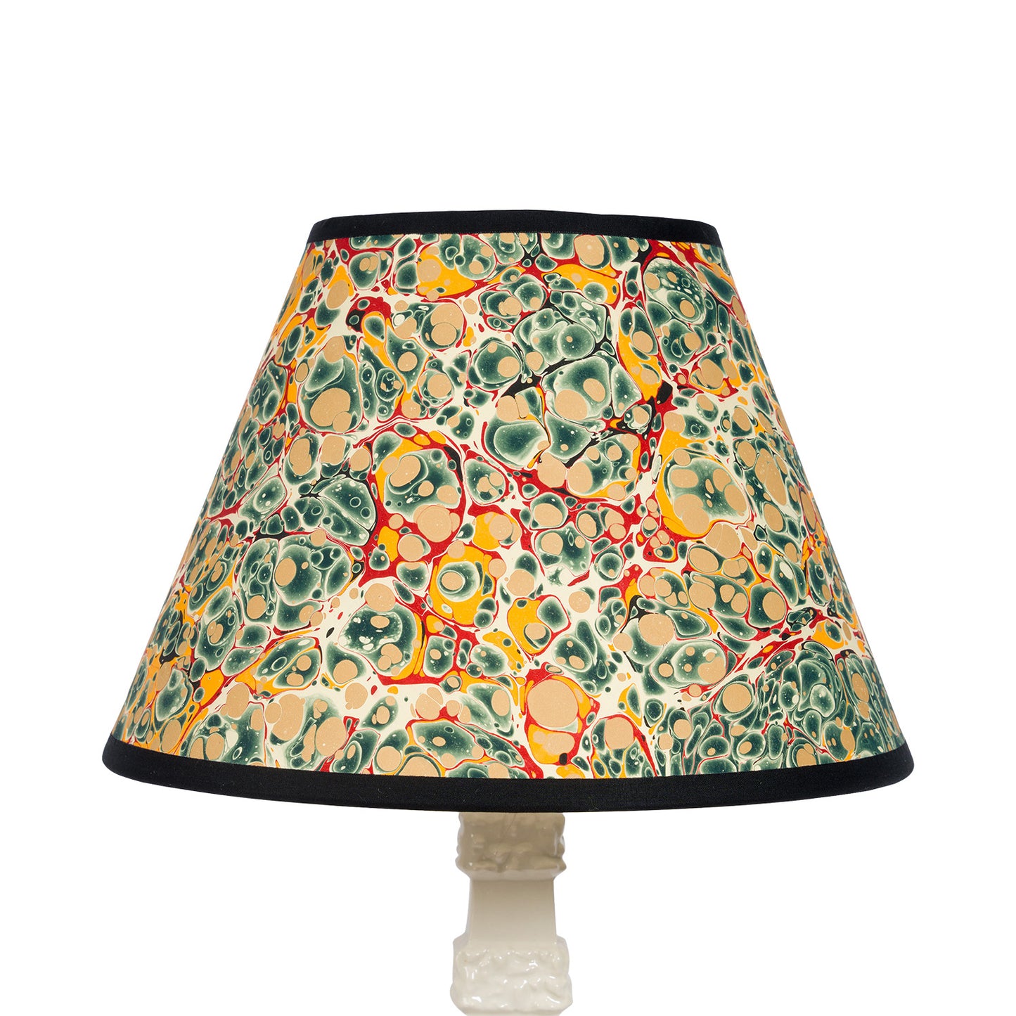 10” 'French Shell' Green Marbled Lampshade