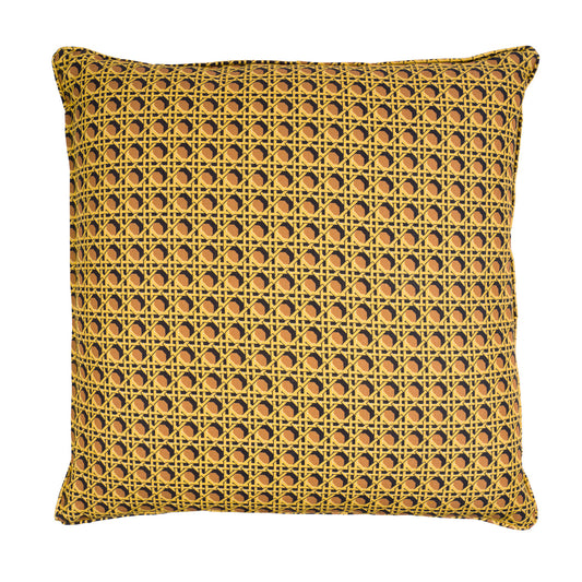 Regency Caning Cushion - Jasper Red