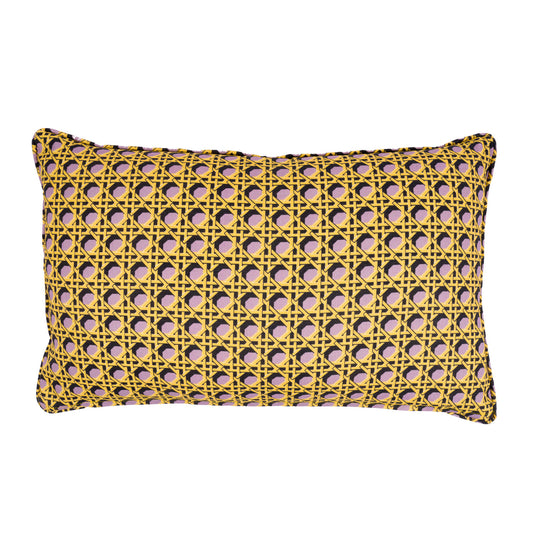 Regency Caning Cushion - Lilac