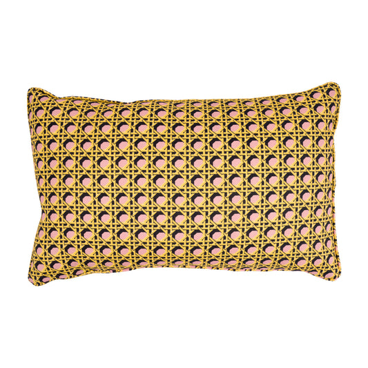 Regency Caning Cushion - Pink