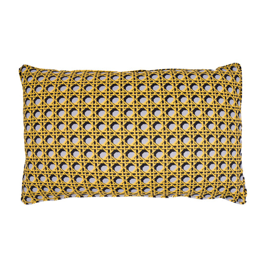 Regency Caning Cushion -Light Grey