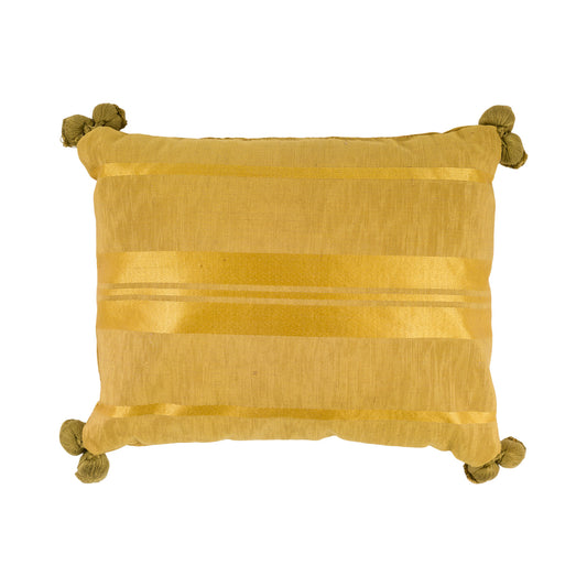 19th Century Silk Moiré Lavender Pillow - L