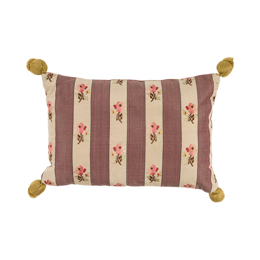 19th Century French Brocade Lavender Pillow - L