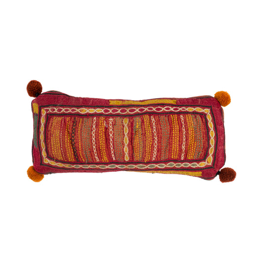 Rajasthani Embroidery Lavender Pillow - L
