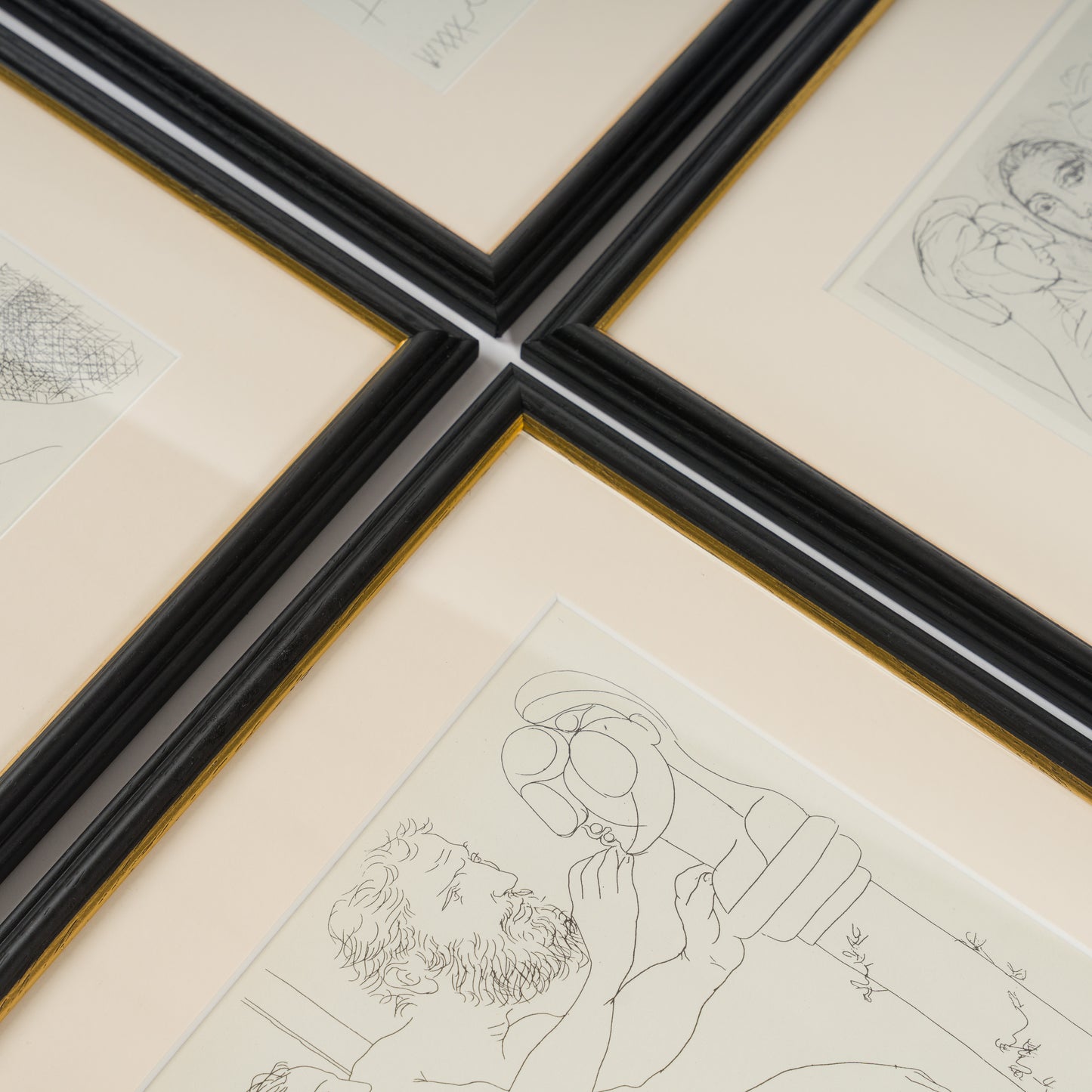 Picasso Vollard Suite 1956 - 9 Framed Portrait Prints