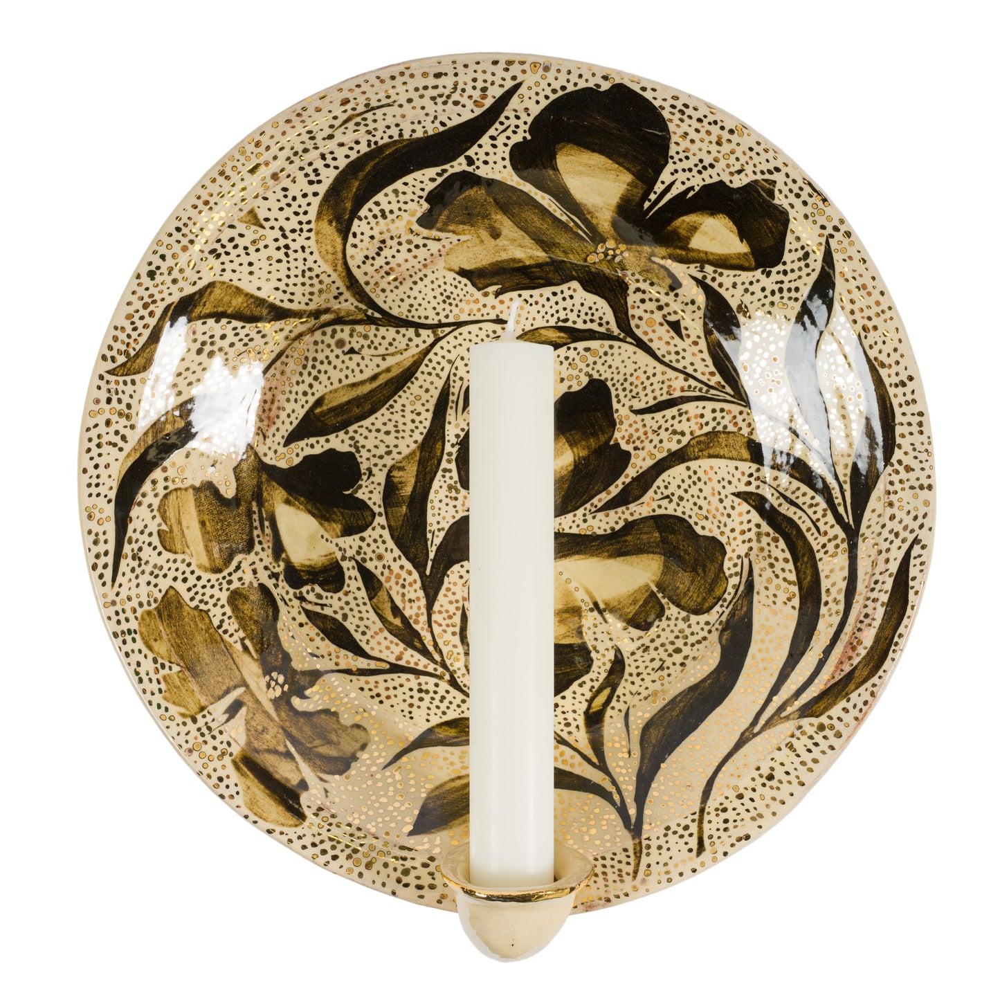 Floral Dot Candle Sconce