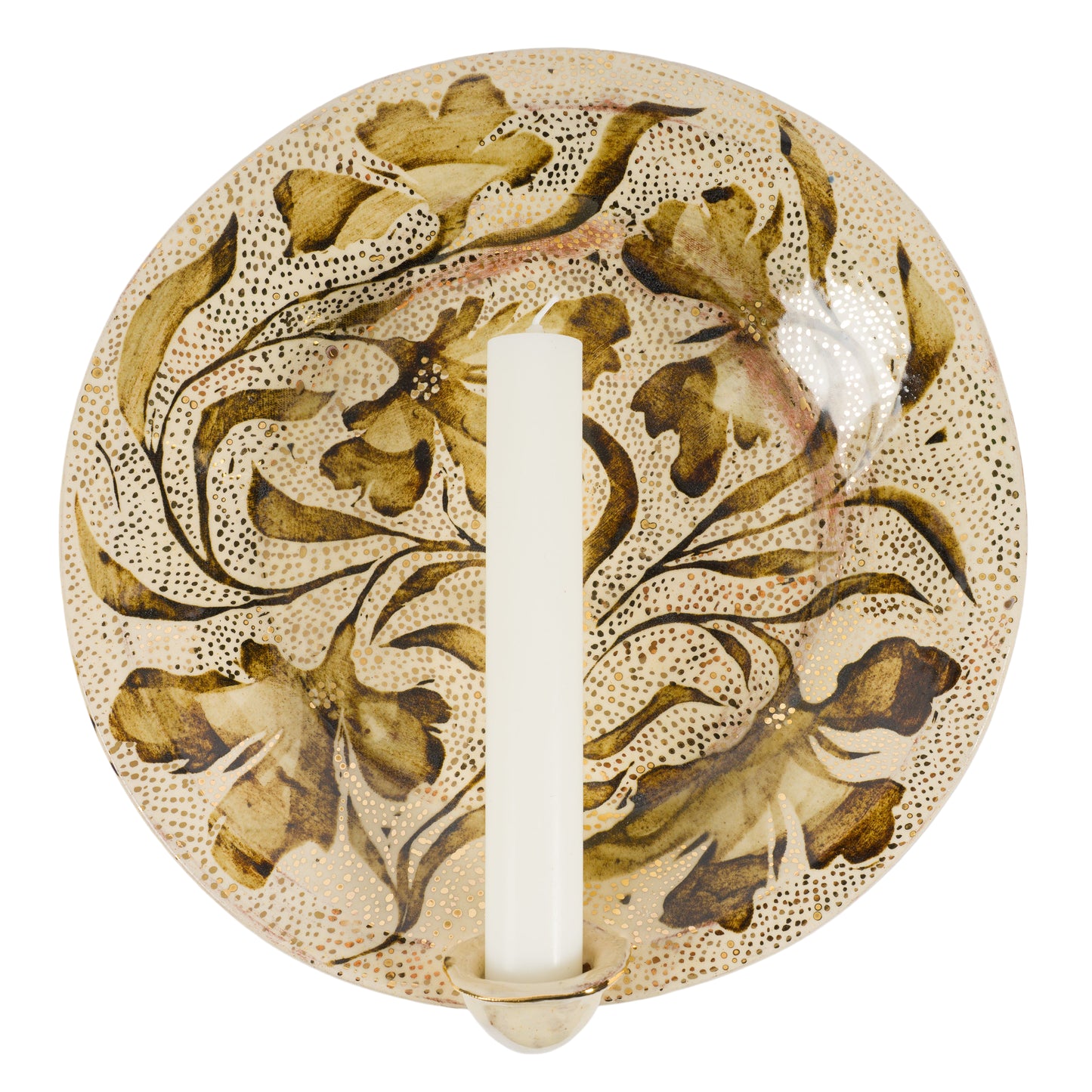 Floral Dot Candle Sconce
