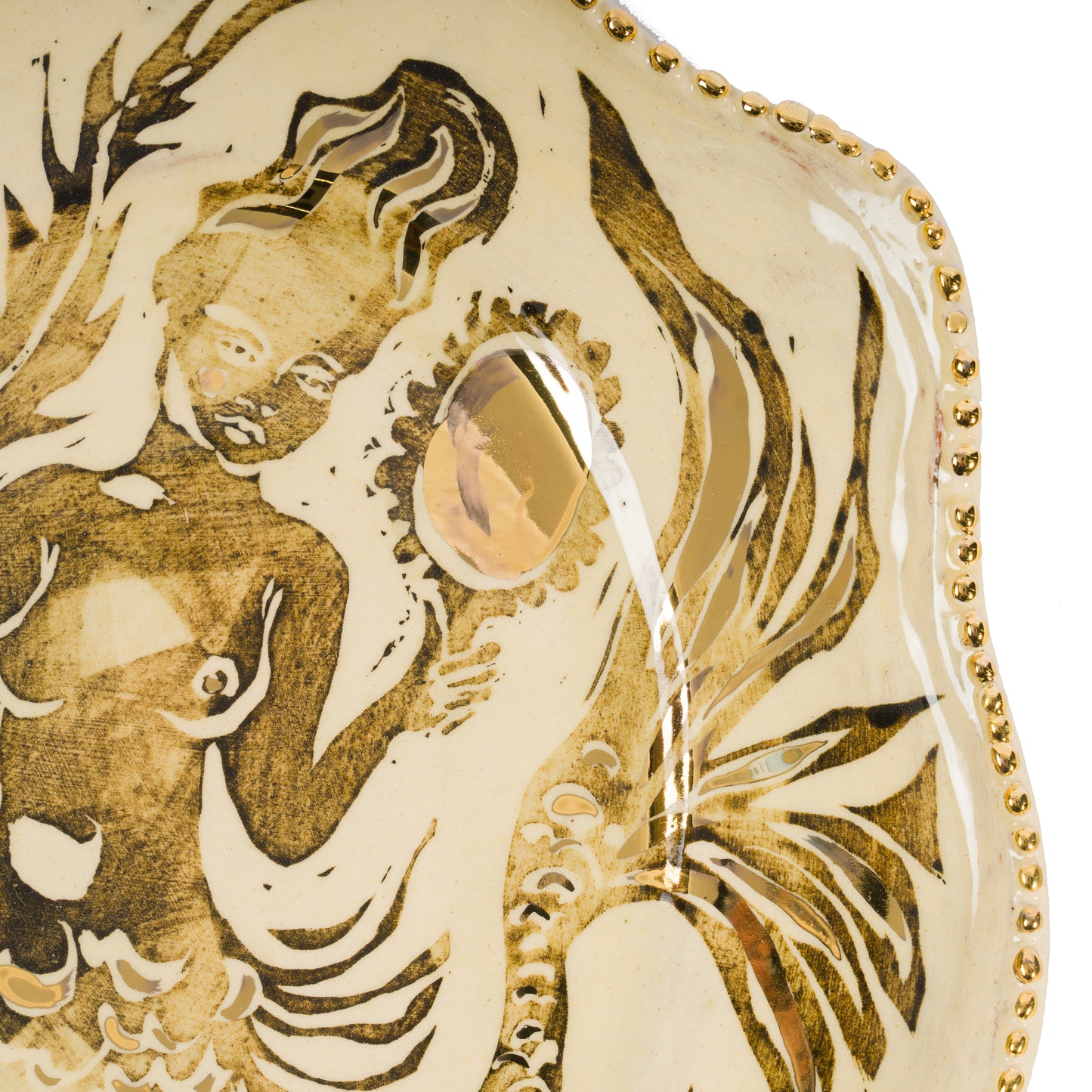 Pearl Edged Mermaid Candle Sconce