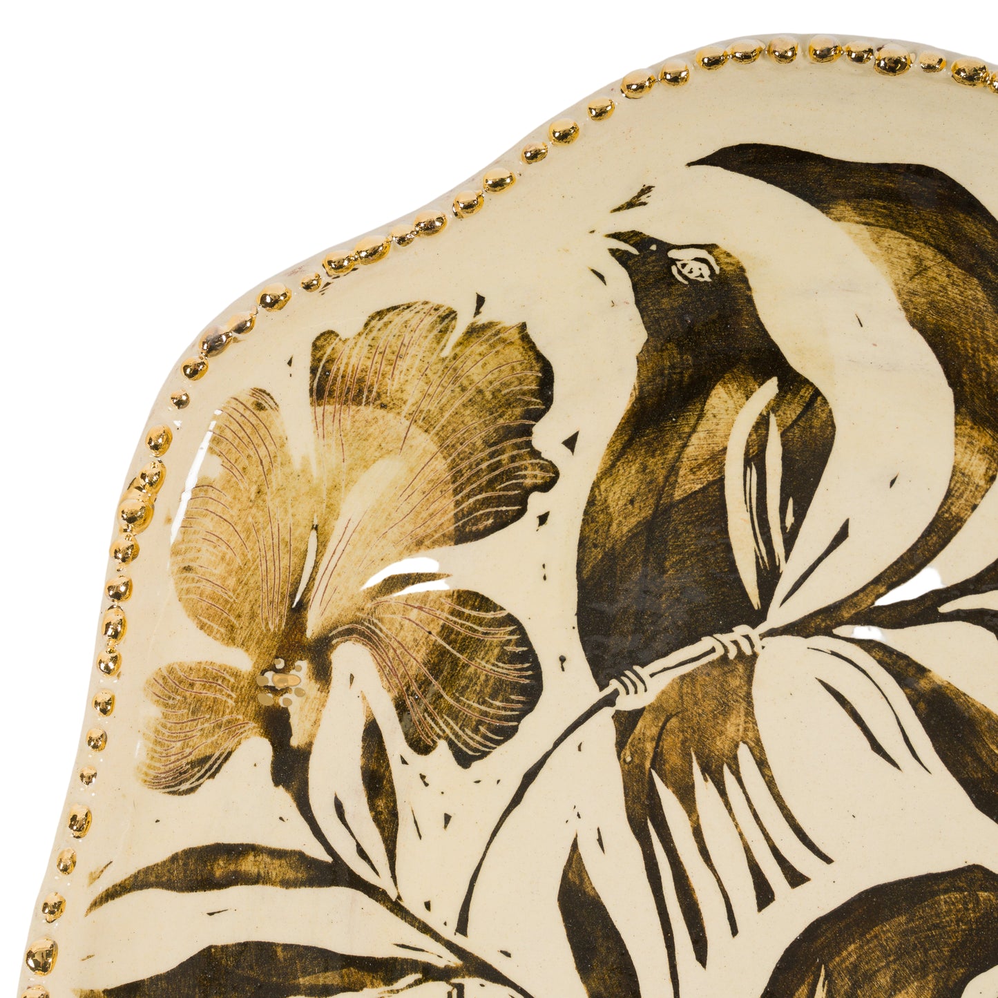 Pearl Edged Bird Candle Sconce