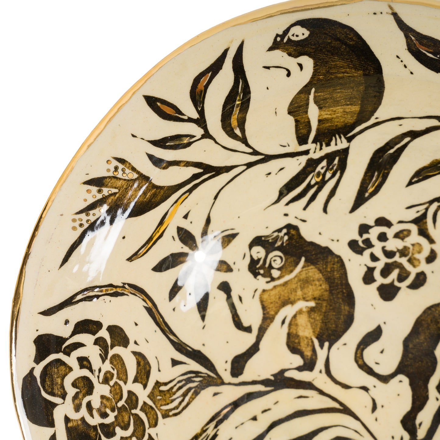 Gold Luster Candle Sconce