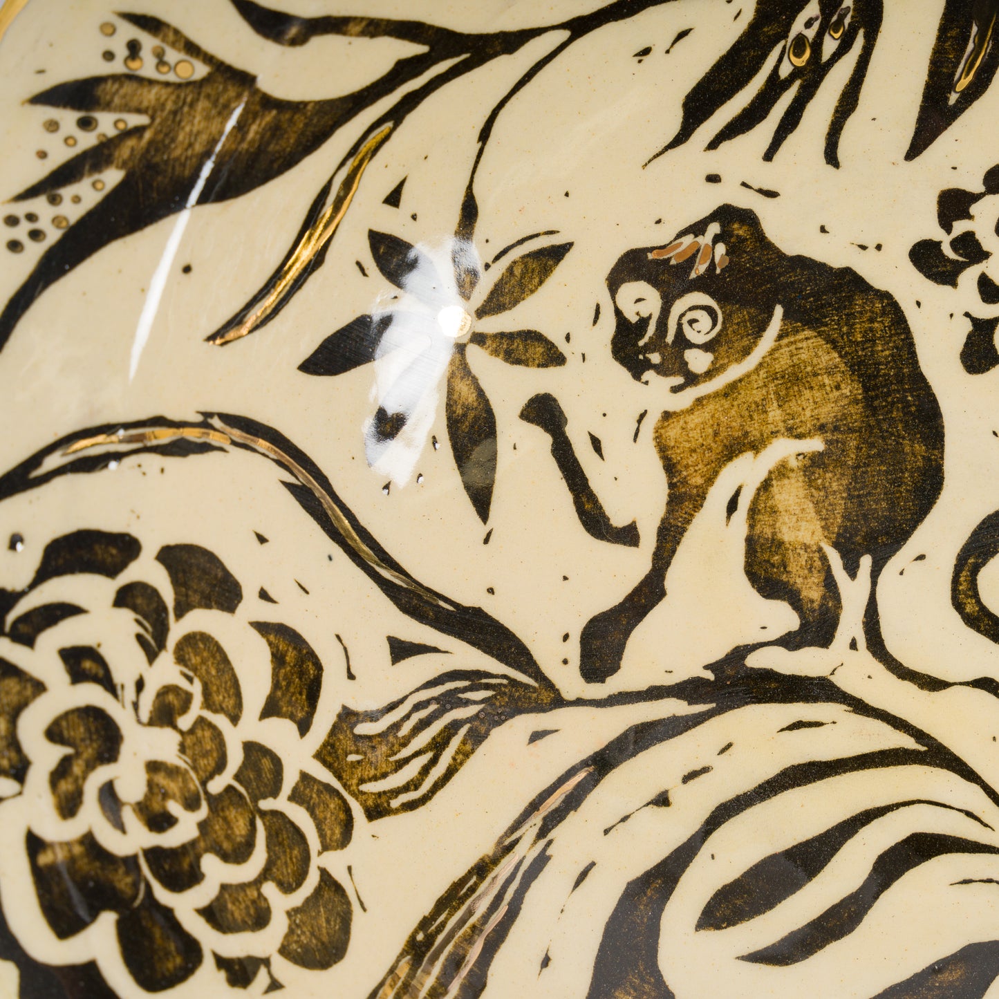 Gold Luster Candle Sconce