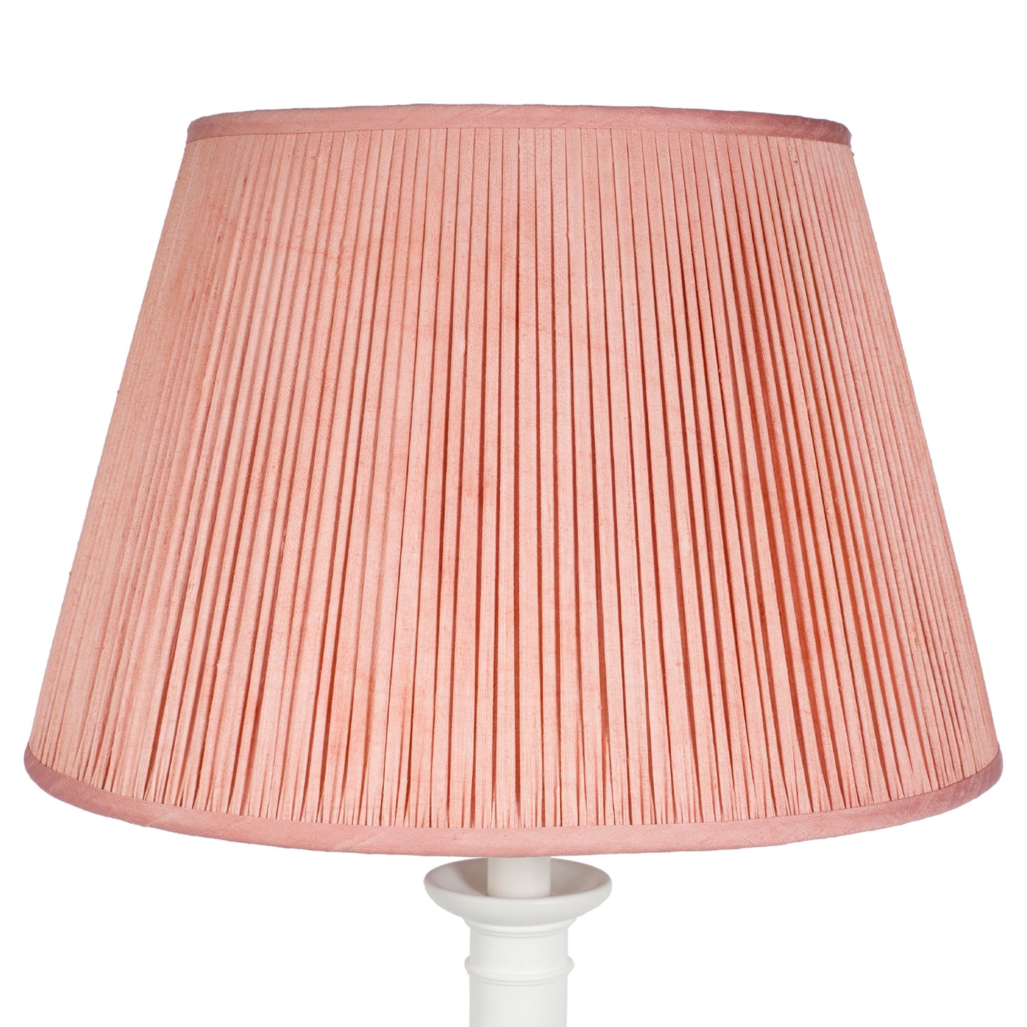 18" Natural Dyed Silk Dupion Lampshade - Pink