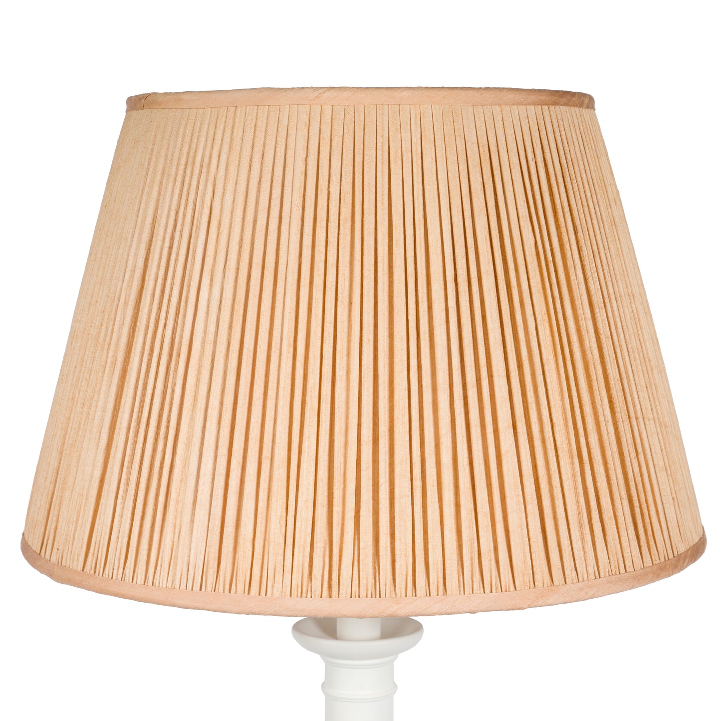 18" Natural Dyed Silk Dupion Lampshade - Blush