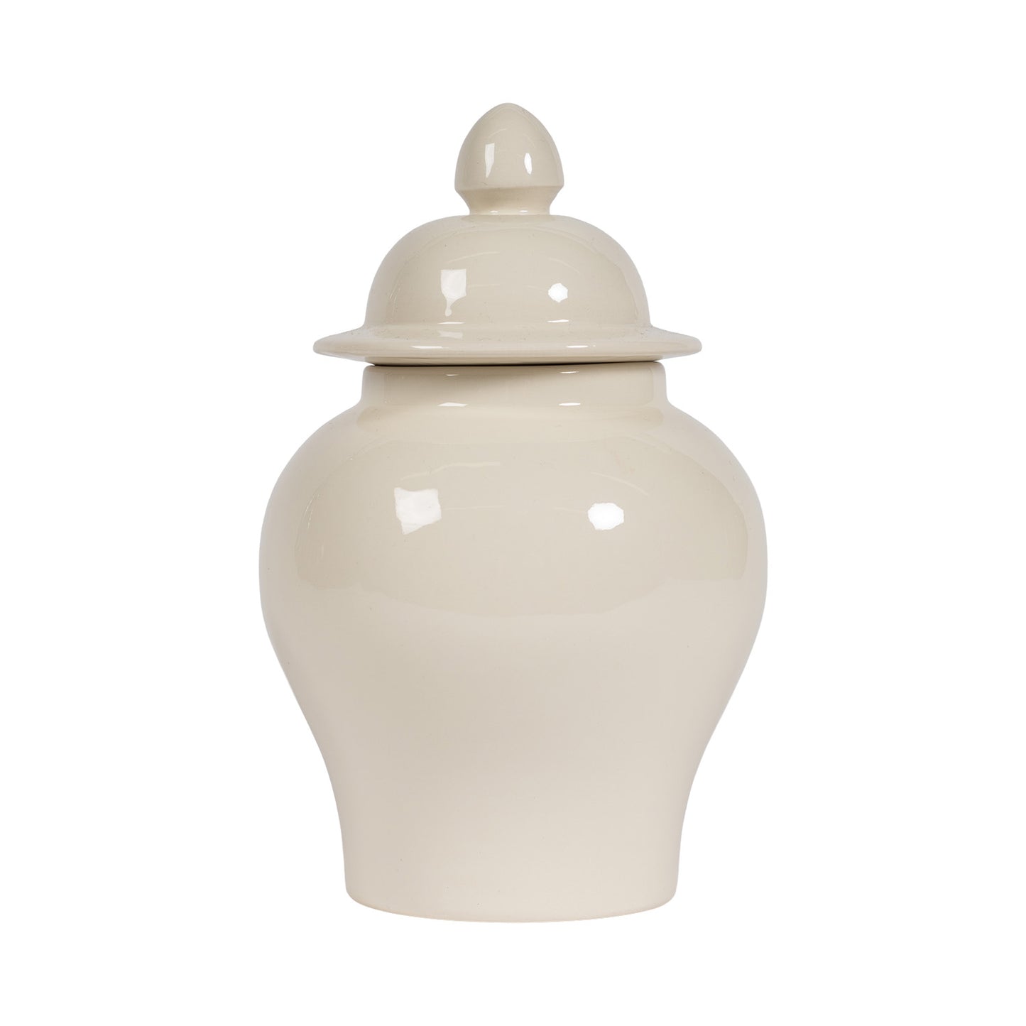 P&H Creamware Temple Jar - Small