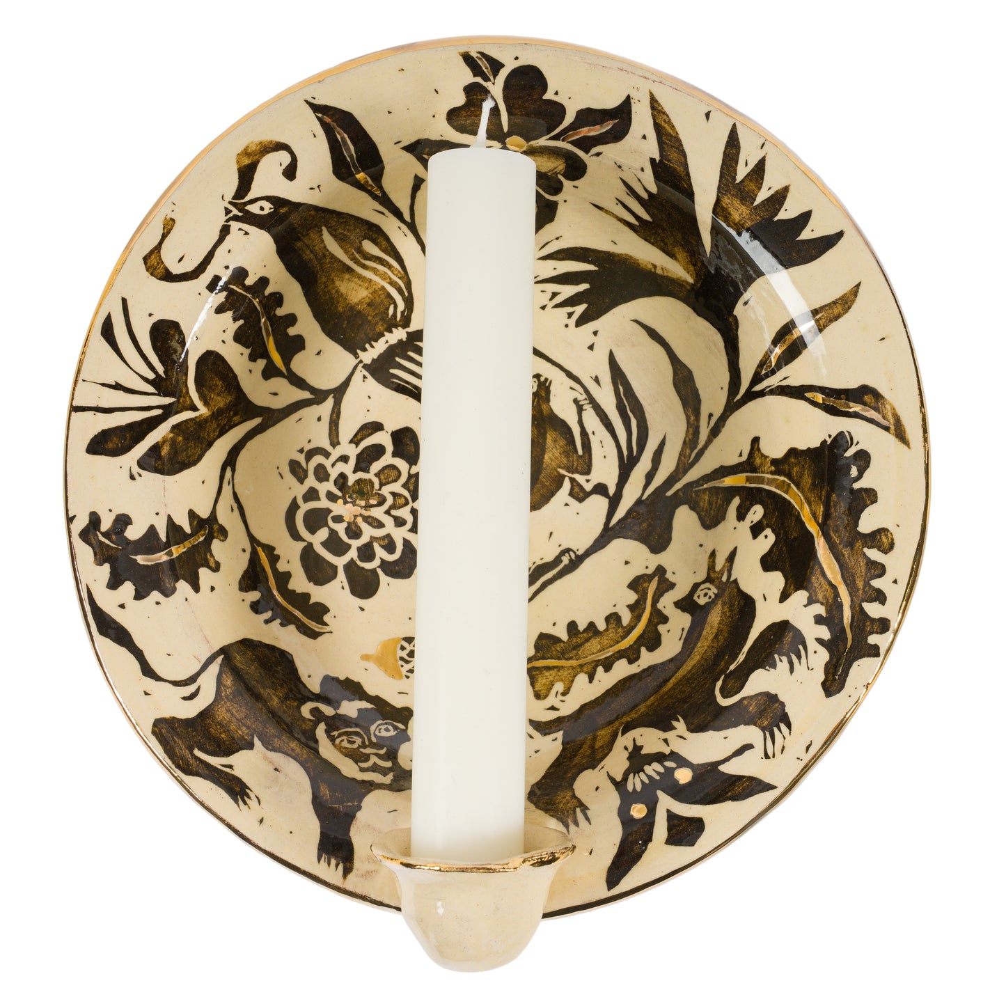 Gold Luster Sampler Candle Sconce