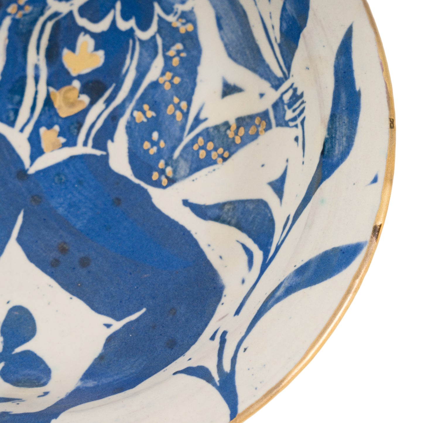 Blue Glaze Jester Plate