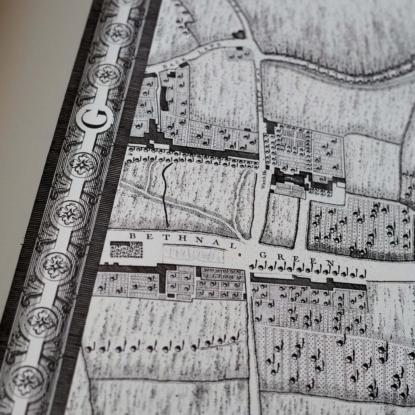 Rocque Plan of London, 1746.