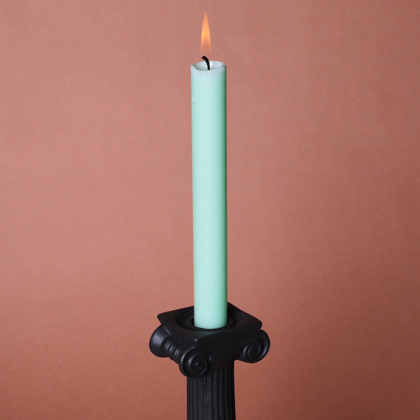 P&H Black Basalt Ionic Column Candlestick