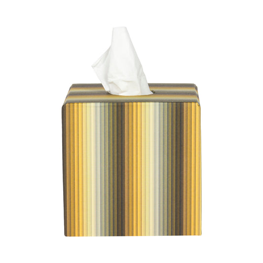 Tissue Box - Undulating Stripes – Yellow