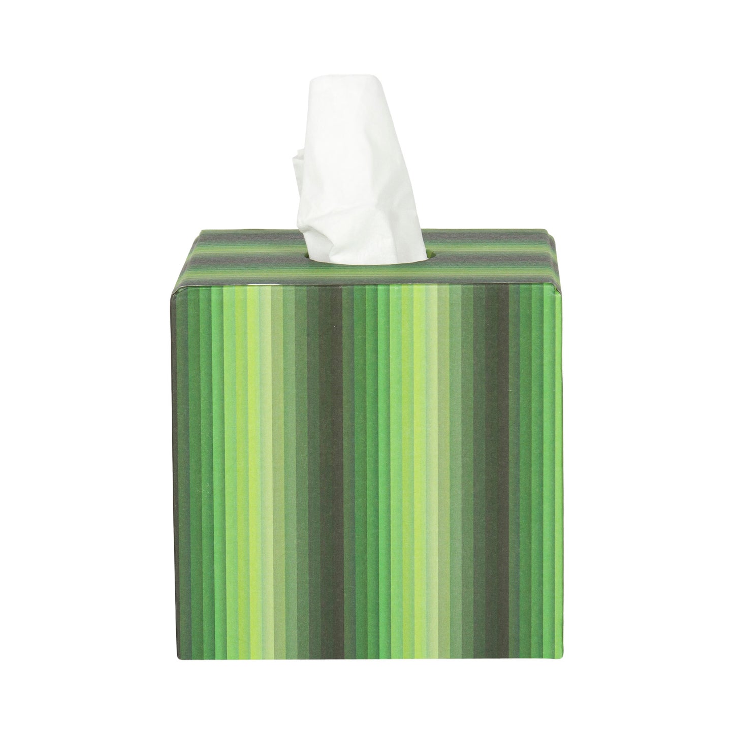 Tissue Box - Undulating Stripes – Green