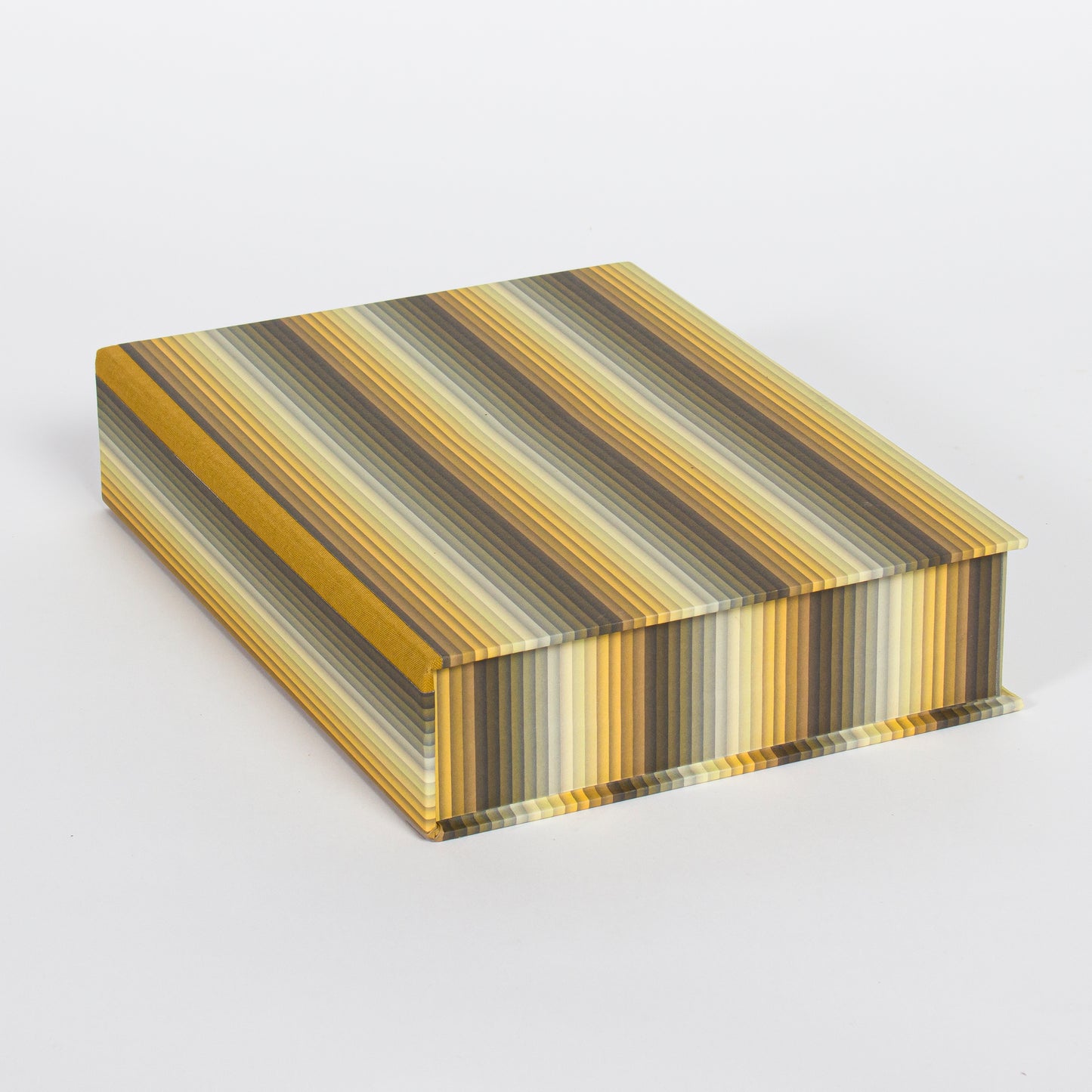 A4 Boxfile - Yellow Undulating Stripes
