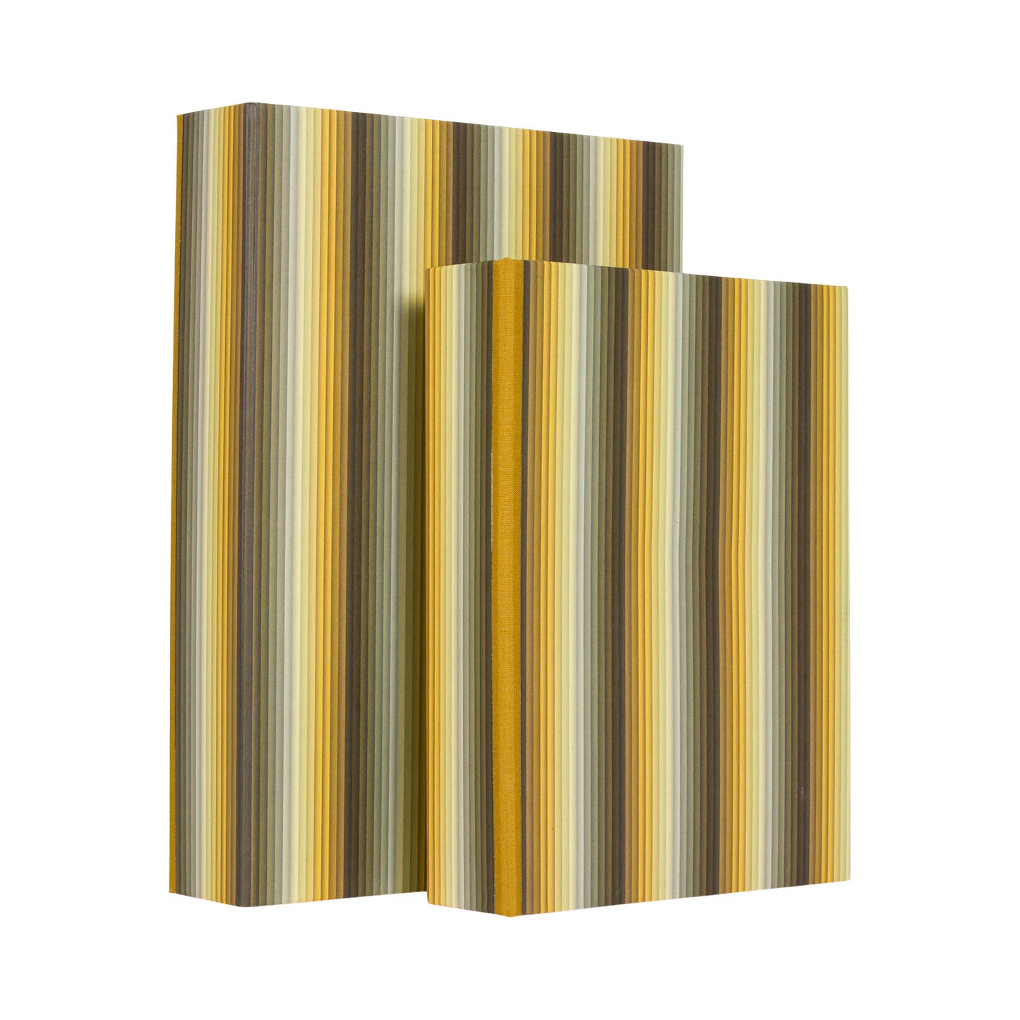 A4 Boxfile - Yellow Undulating Stripes