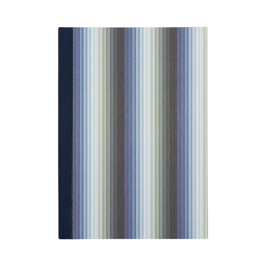 A5 Hardcover Notebook - Blue Undulating Stripes
