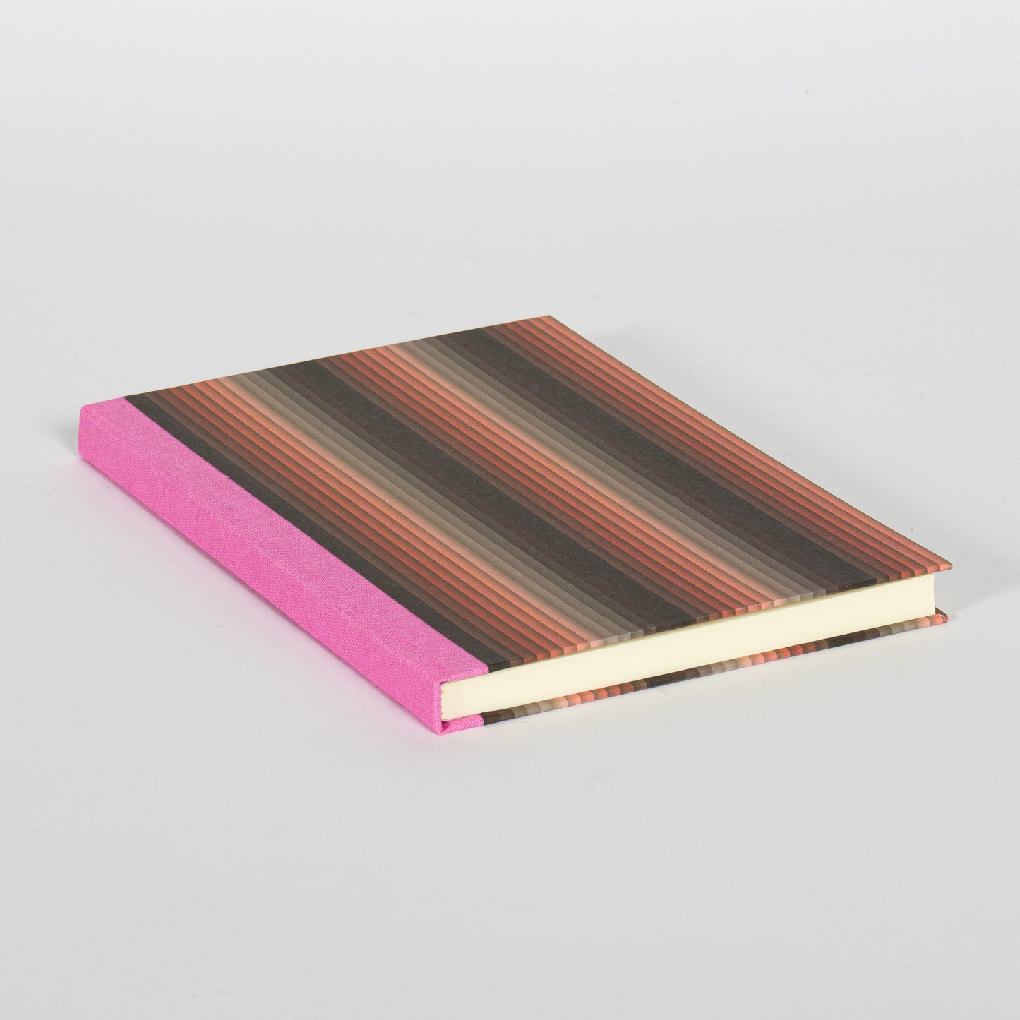 A5 Hardcover Notebook - Burnt Orange Undulating