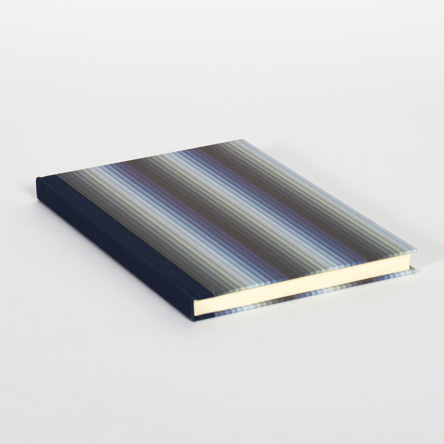 A5 Hardcover Notebook - Blue Undulating Stripes