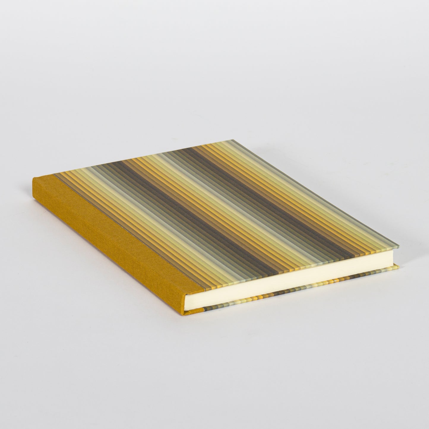 A5 Hardcover Notebook - Yellow Undulating Stripes